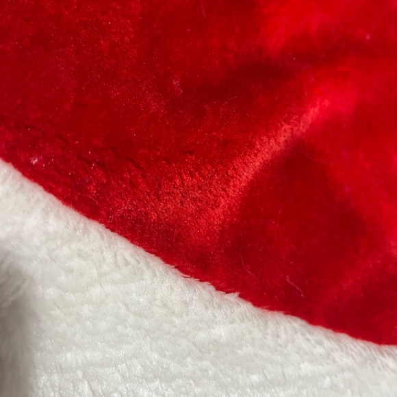 Santa fur Christmas holiday Tree skirt - Picture 5 of 6